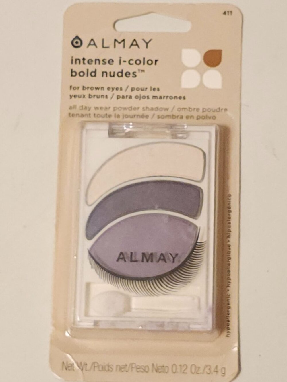 ALMAY Eye Shadow Intense i-color Bold Nudes For Brown Eyes BNIP 411 Discontinued
